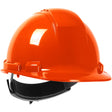 PIP 280-HP241RV-31 Whistler Vented, Cap Style Hard Hat with HDPE Shell, 4-Point Textile Suspension and Wheel Ratchet Adjustment - Hi-Viz Orange