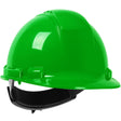 PIP 280-HP241RV-45 Whistler Vented, Cap Style Hard Hat with HDPE Shell, 4-Point Textile Suspension and Wheel Ratchet Adjustment - Lime