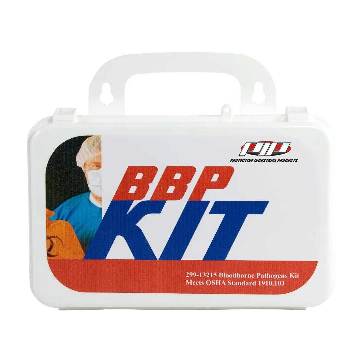 PIP 299-13215 Bloodborne Pathogen Biohazard Cleanup Kit Weatherproof Wall Mount Case (11 Piece Kit)