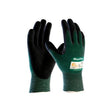 PIP 34-8443/XS MaxiFlex Cut, Green Eng Yarn, Black Nitrile MicroFoam Dot Co