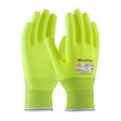 PIP 34-8743FY/S Hi-Vis A2 Cut Resistant Seamless Knit Gloves with Nitrile MicroFoam Grip