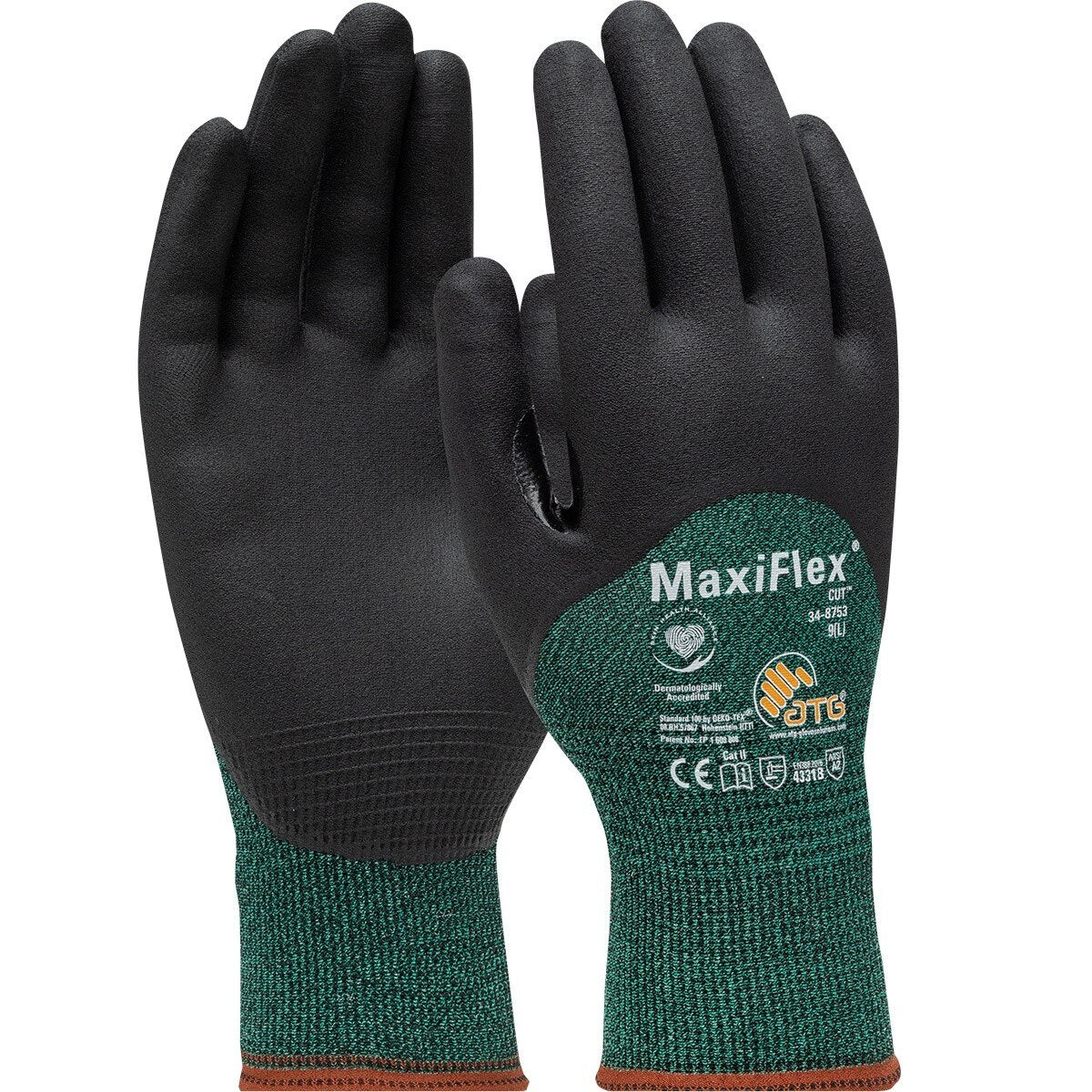 PIP 34-8753/M MaxiFlex Cut A2 Nitrile MicroFoam Coated Touchscreen Gloves Medium