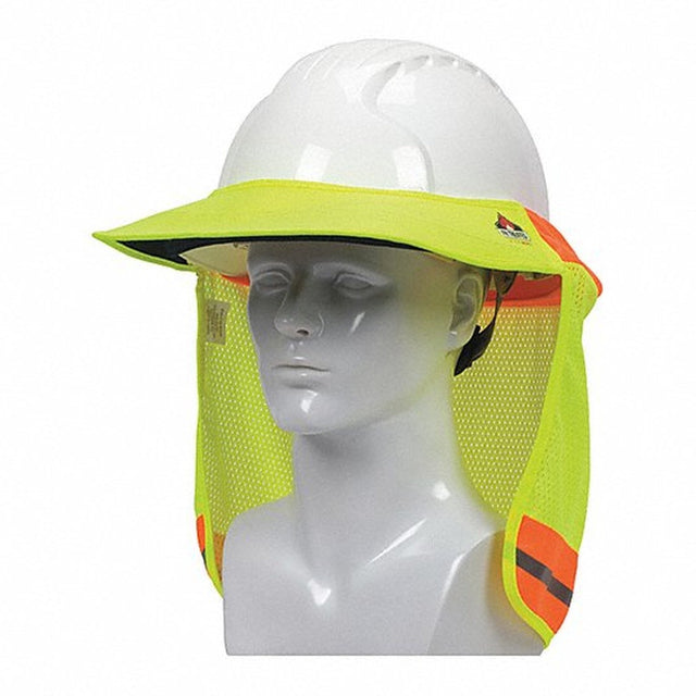 PIP 396-801FR-YEL Ez-Cool FR Hard Hat Visor Elastic Back Reflective Tape Yellow