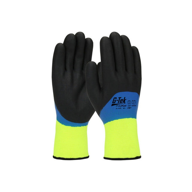 PIP 41-1415/M G-Tek PolyKor Insulated Double-Dipped Nitrile Foam Cold Condition Gloves, Medium, 10.6" Length (12 Pair Pack)
