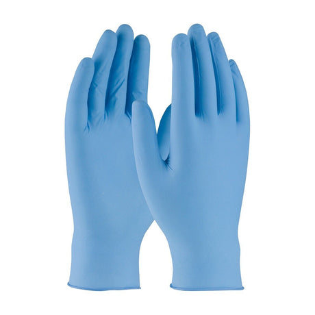 PIP 63-332PF/M Powder-Free Blue Nitrile Disposable Gloves 5 mil Medium (100 Pack)