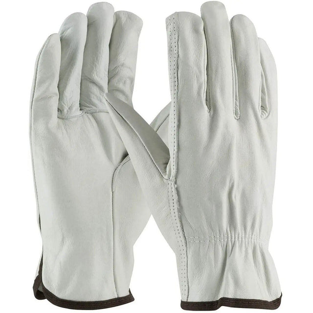 PIP 68-103/M Top Grain Cowhide Leather Drivers Gloves Medium Slip-On Straight Thumb