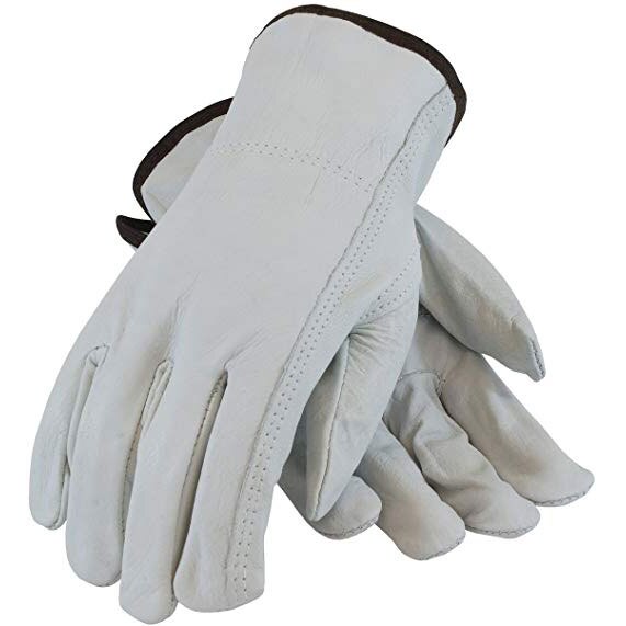 PIP 68-163/LG  Top Grain Cowhide Leather Drivers, Regular Grade, Large