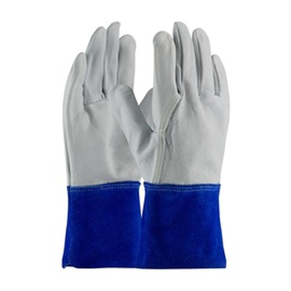PIP 75-4854/L Large Top Grain Goatskin TIG MIG Welding Gloves with Kevlar Stitching 4" Gauntlet Cuff