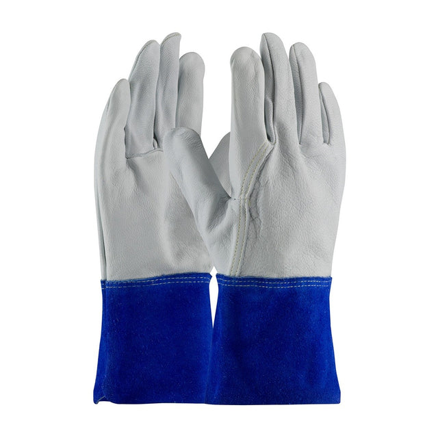 PIP 75-4854/XL MIG TIG Welding Gloves Goatskin Leather 12" Gauntlet Cuff X-Large