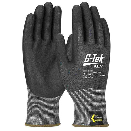 PIP Industrial Products 09-K1630/L G-Tek Kev 13 GA Seamless Knit Kevlar Nitrile Coated Foam, L