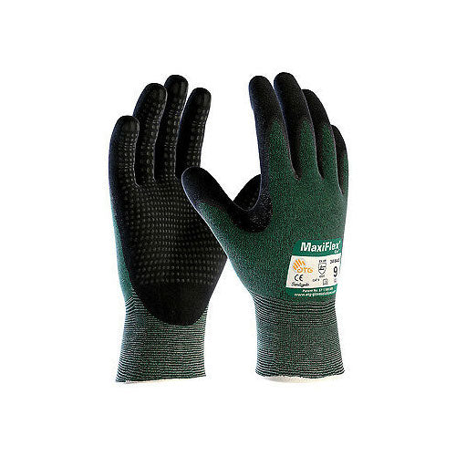 PIP Industrial Products 34-8443/L Seamless Knit Engineered Yarn Glove, Nitrile Coated, Large