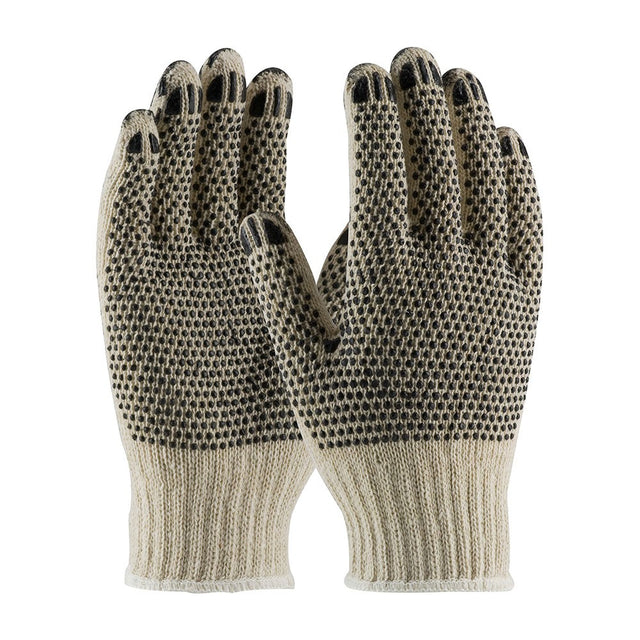 PIP Industrial Products 36-C330PDD/S Seamless Knit Cotton/Polyester Glove with PVC Dotted Grip - Double-Sided, Small