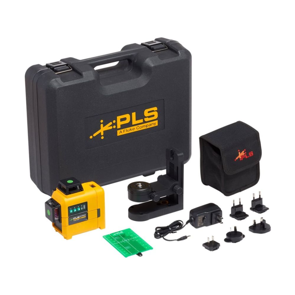 PLS 3X360G KIT 3X360 Green line laser level, RBP5, Case and Bracket