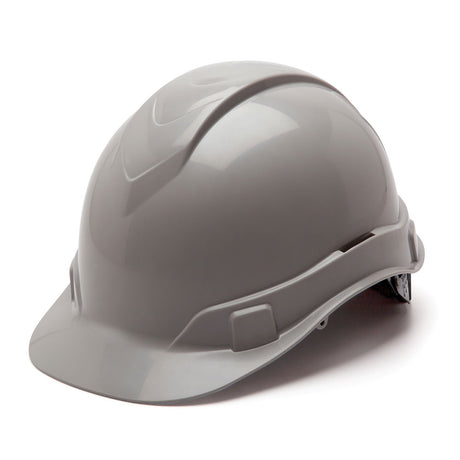 Pyramex HP44112 Ridgeline Hard Hat, Gray Cap Style 4 Pt Ratchet Suspension