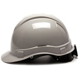 Pyramex HP44112 Ridgeline Hard Hat, Gray Cap Style 4 Pt Ratchet Suspension - 3