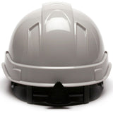 Pyramex HP44112 Ridgeline Hard Hat, Gray Cap Style 4 Pt Ratchet Suspension - 4