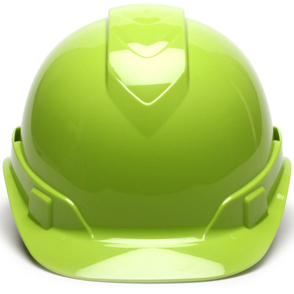 Pyramex HP44131 Ridgeline Cap Hard Hat, 4 Pt Ratchet Suspension, Hi Vis Green - 2