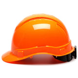 Pyramex HP44141V Ridgeline Cap Vented Hard Hat 4 Pt Ratchet Suspension Hi Vis Orange - 3