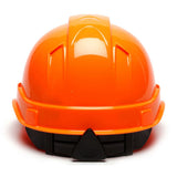 Pyramex HP44141V Ridgeline Cap Vented Hard Hat 4 Pt Ratchet Suspension Hi Vis Orange - 4