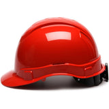 Pyramex HP46120 Ridgeline Hard Hat, Red Cap Style 6 Pt Ratchet Suspension - 3