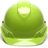 Pyramex HP46131 Ridgeline Cap Hard Hat, 6 Pt Ratchet Suspension, Hi Vis Green - 2