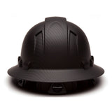 Pyramex HP54117V Ridgeline Vented Full Brim Hard Hat 4 Pt Ratchet Suspension Black - 4