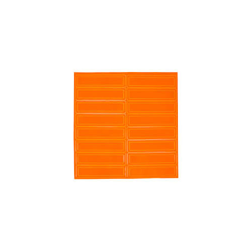 Pyramex HVRSOR Reflective Hard Hat Sticker - Orange 1 pg / 16 stickers per page - 2