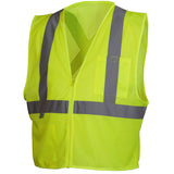 Pyramex RCZ2110X5 Hi-Vis Lime Vest with Reflective Tape, 5X Large