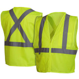 Pyramex RCZ2110X5 Hi-Vis Lime Vest with Reflective Tape, 5X Large - 3