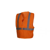 Pyramex RCZ2120L Hi-Vis Orange Vest with Reflective Tape, Large