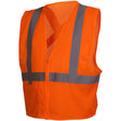 Pyramex RCZ2120M Hi-Vis Orange Vest with Reflective Tape, Medium