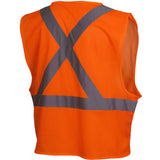 Pyramex RCZ2120M Hi-Vis Orange Vest with Reflective Tape, Medium - 2