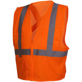 Pyramex RCZ2120X3 Hi-Vis Orange Vest with Reflective Tape, 3X Large