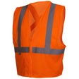 Pyramex RCZ2120XL Hi-Vis Orange Vest with Reflective Tape, Extra Large