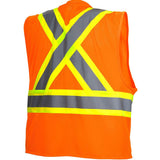 Pyramex RCZ2420L Hi-Vis Orange Vest with Contrasting Reflective Tape, Large - 2