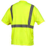 Pyramex RTS2110NPX5 T-Shirt - Hi-Vis Lime - No Pocket  - Size 5X Large - 2
