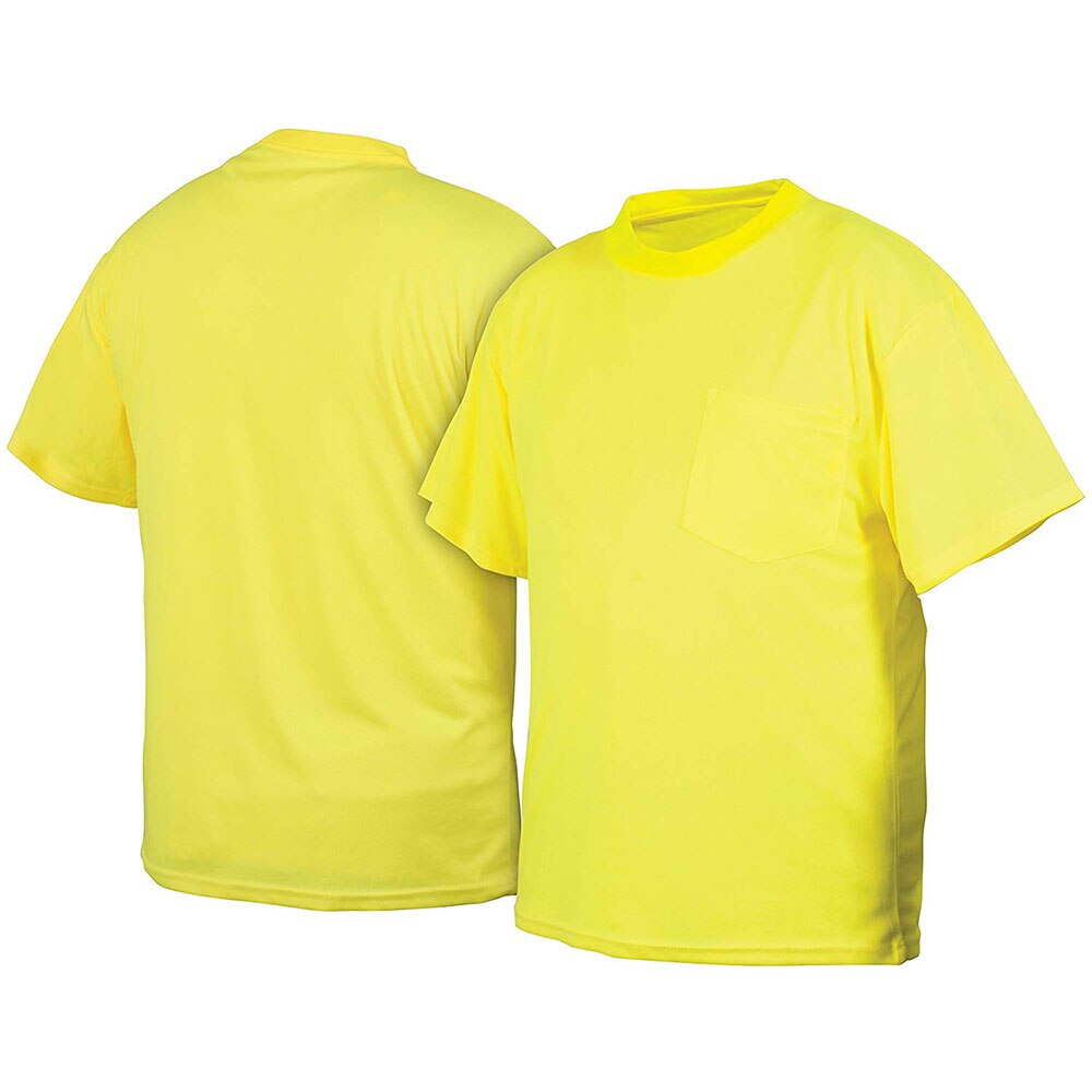 Pyramex RTS2110NSX2 Hi-Vis Lime T-Shirt No Reflective Tape-Size 2X Large - 3