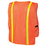 Pyramex RV120 Safety Vest - Hi-Vis Orange - One Size Fits Most - 2