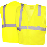 Pyramex RVHL2510BRDL Safety Vest - Hi-Vis Lime with 5 point D-Ring - Size Large - 3