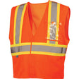 Pyramex RVHL2720BRXL Safety Vest - Hi-Vis Orange with 5 Point Break - Extra Large