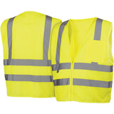 Pyramex RVZ2610X2 Safety Vest - Hi-Vis Lime- 2 Stripes - Size 2X Large - 3