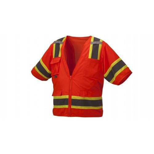 Pyramex RVZ3420X5 Safety Vest - Hi-Vis Orange - Size 5X Large