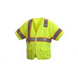 Pyramex RVZ3510L Hi-vis lime safety vest size large