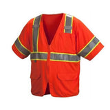 Pyramex RVZ3520L Hi-vis orange safety vest size large