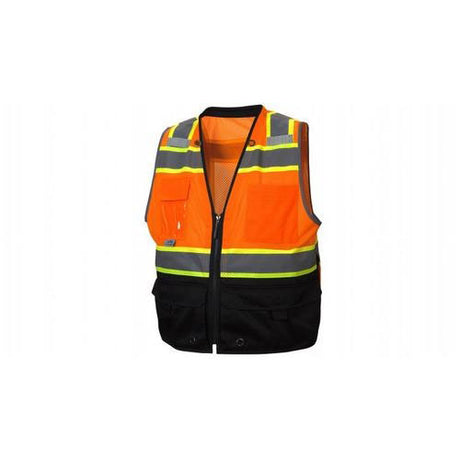 Pyramex RVZ4420BL Safety Vest - Hi-Vis Orange - Size Large