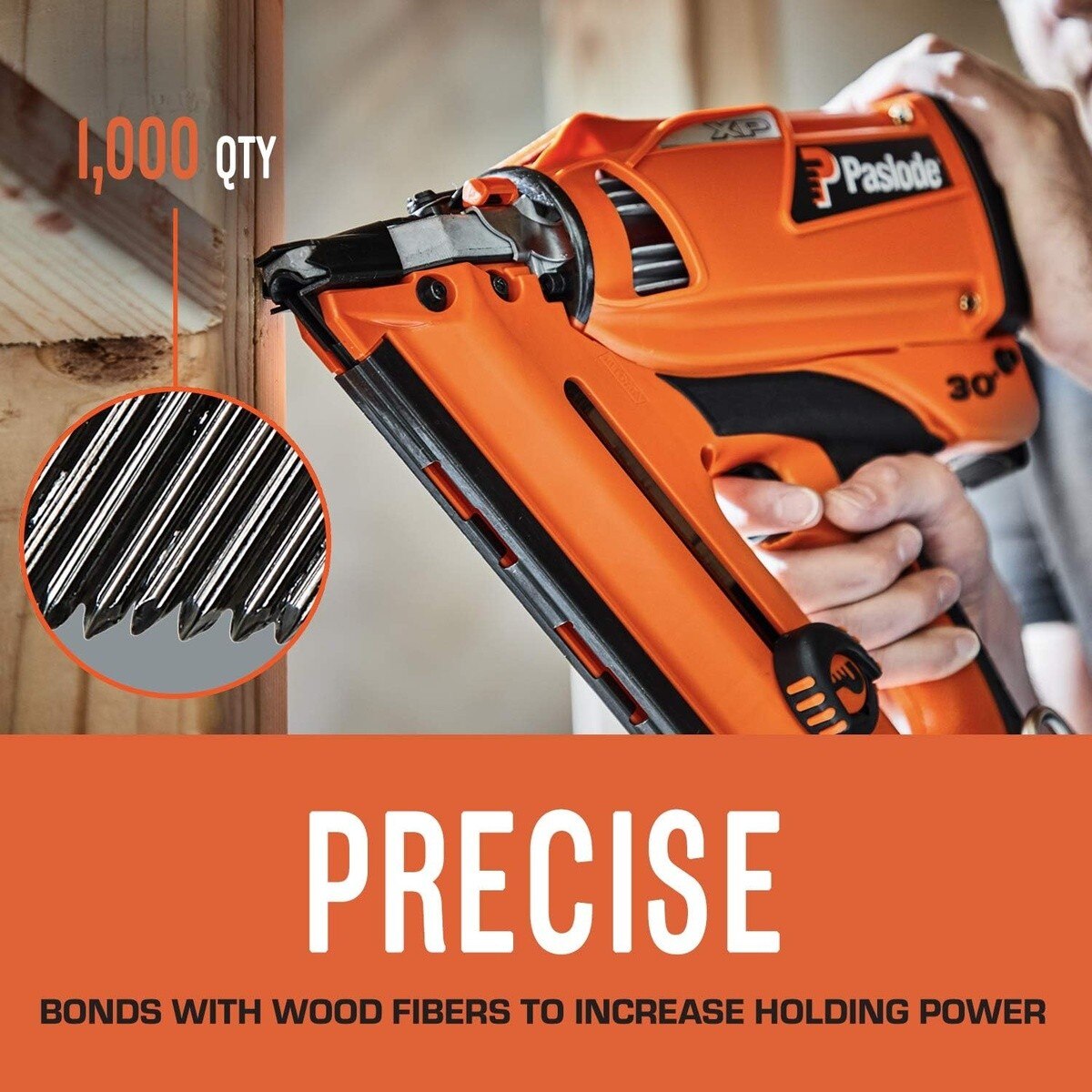 PasLode 650524 3" x 0.120 30 Degree Smooth Brite Framing Nails and Fuel Pack - 5
