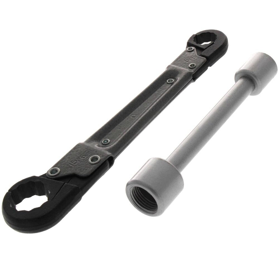 Pasco Specialty 2-Piece, Steel, 9" Forged Kwik-Tite/6" Precision Machined Angle-On Wrench Set 1884471