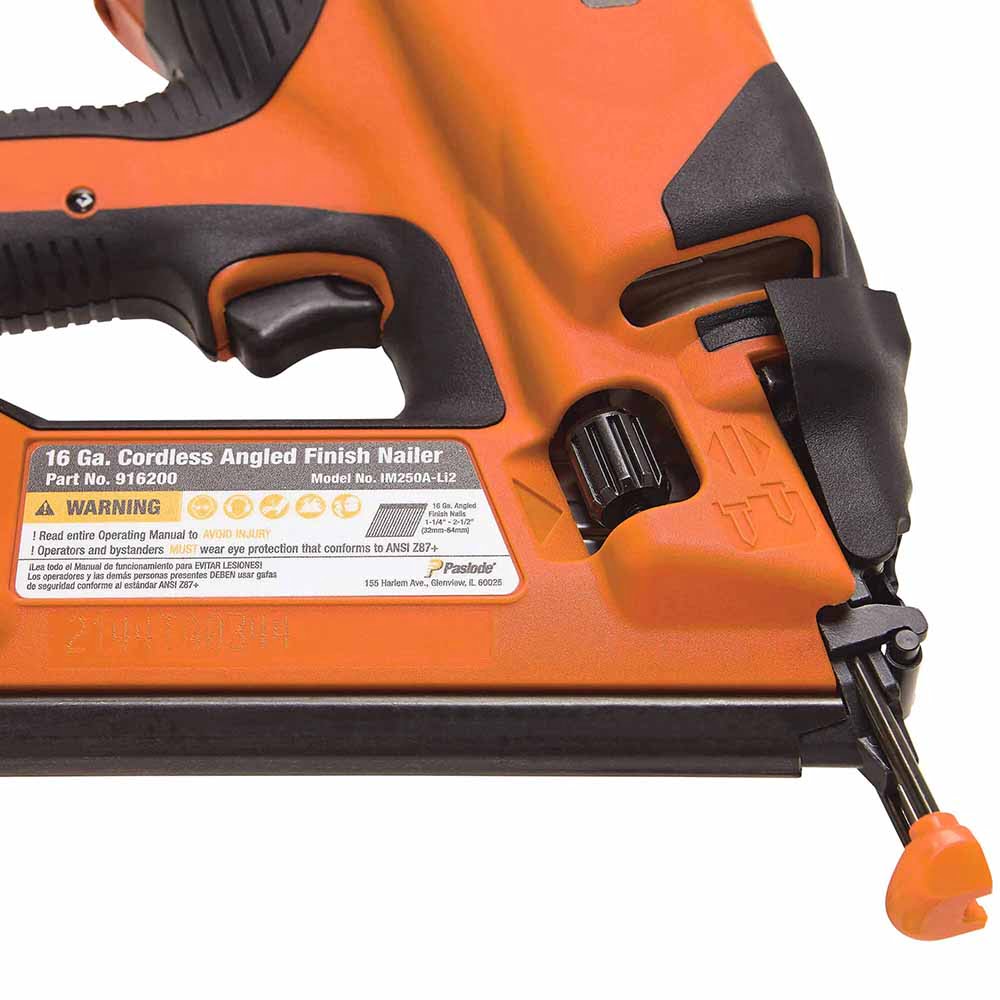 Paslode 916200 IM250A-Li2 16-Gauge 7.5-Volt Cordless Finish Angled Nailer - 8