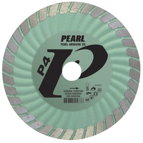 Pearl DIA04SDA P4 4" General Purpose Waved Core Turbo Rim Blade, Green