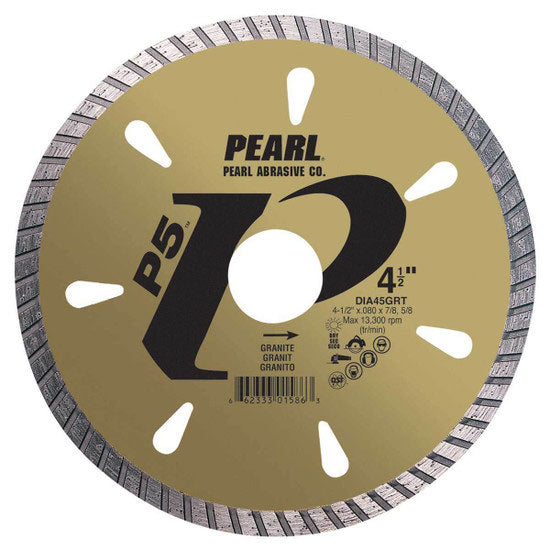 Pearl DIA07GR4 7 X .080 X 20MM, 4H P5 Tile & Stone Blade, 8MM Rim